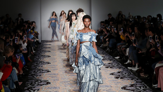 Image of Alice McCall's runway show during New York Fashion Week in 2018.