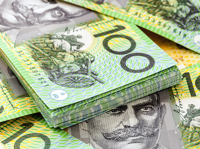 Australian one hundred dollar bills.
