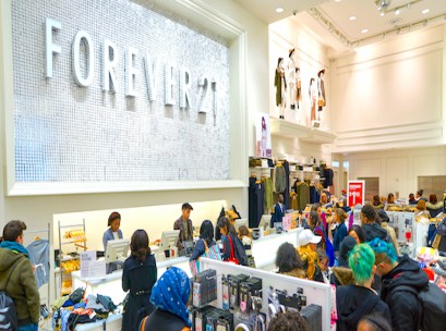 Forever 21 files for bankruptcy. It will close US stores and