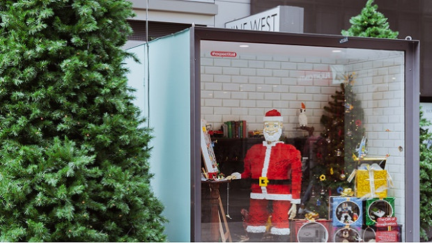 Rundle Mall's LEGO window display this Christmas