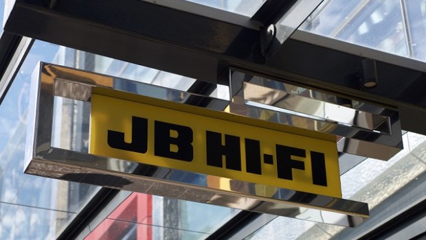Image of a JB Hi-Fi store sign