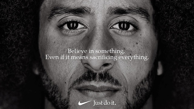 Image of Nike ad featuring Colin Kaepernick