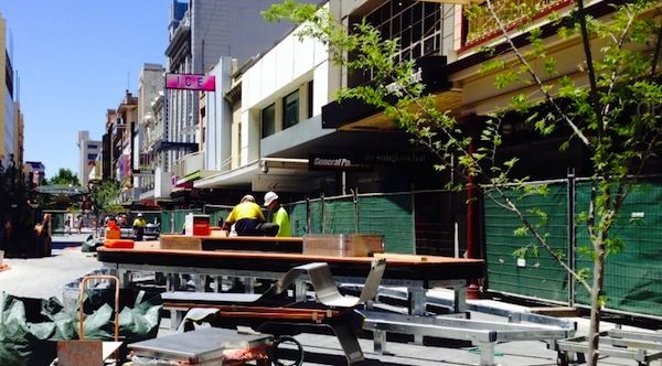 Rundle Mall construction