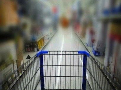 trolley blur, shopping, supermarket