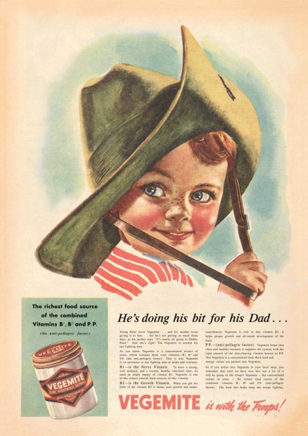 A Vegemite advertisement from 1942.