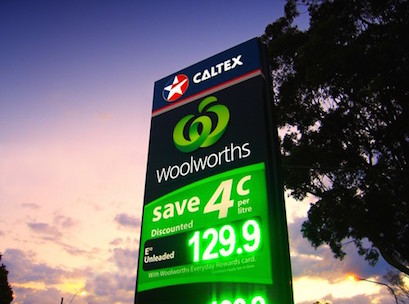 woolworths caltex petrol