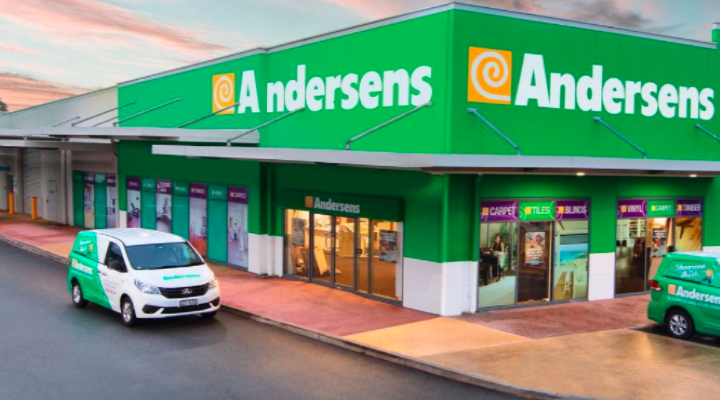 Photo of the facade of Andersens store