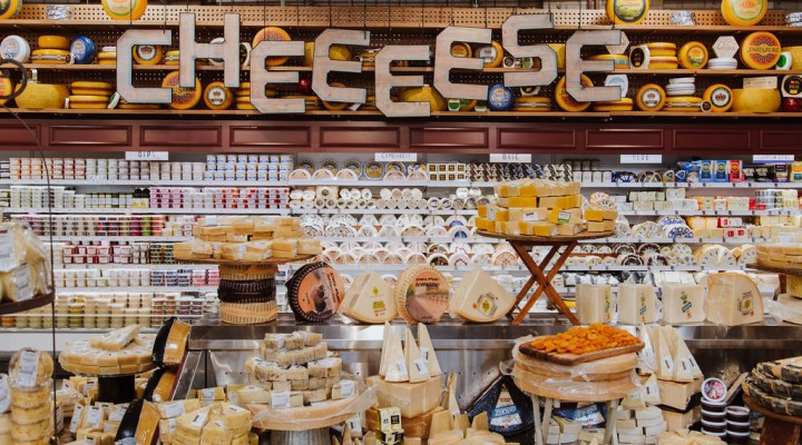 Cheese counter at Harris Farm Markets