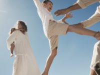 Models in H&M clothing launch of online Australia