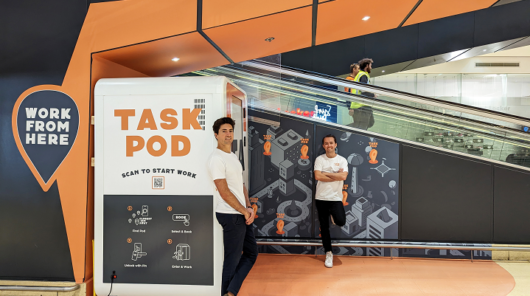 TaskPod's are being installed in shopping centres across the country. Supplied