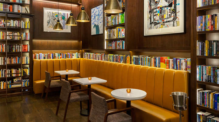Bibliotheque is part bookstore, part cafe and part bar. Supplied