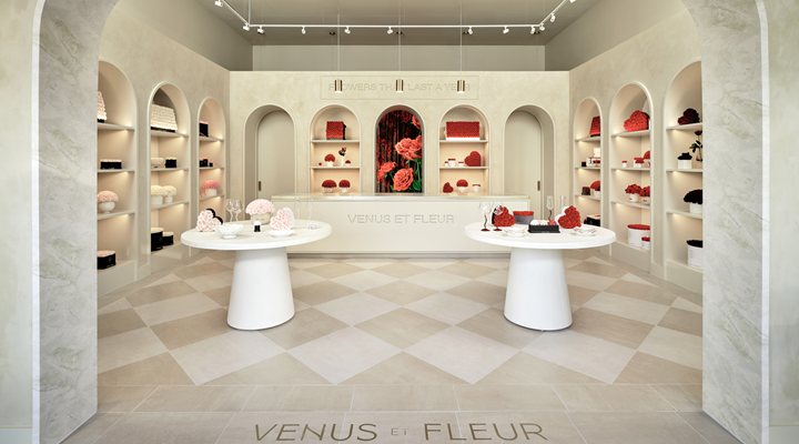Venus et Fleur's Houston flagship taps into the trend of Instagrammable spaces. Supplied