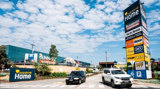 exterior of mcgrath hill home shopping centre