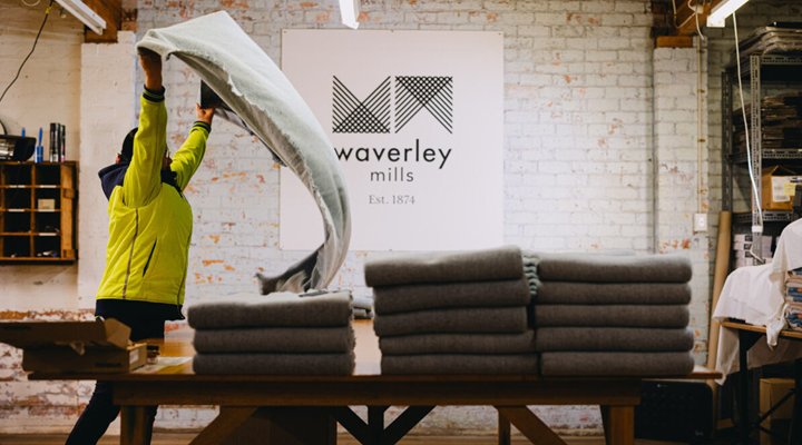 Waverley Mills is the oldest working textile mill in Australia. Supplied