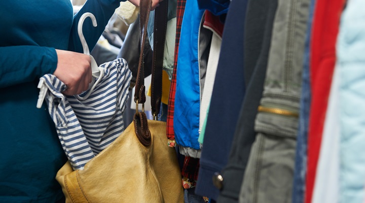 Woman Stealing Clothes From Store