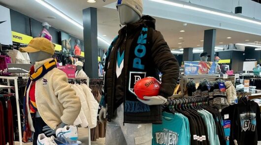 Inside Rebel Sport store