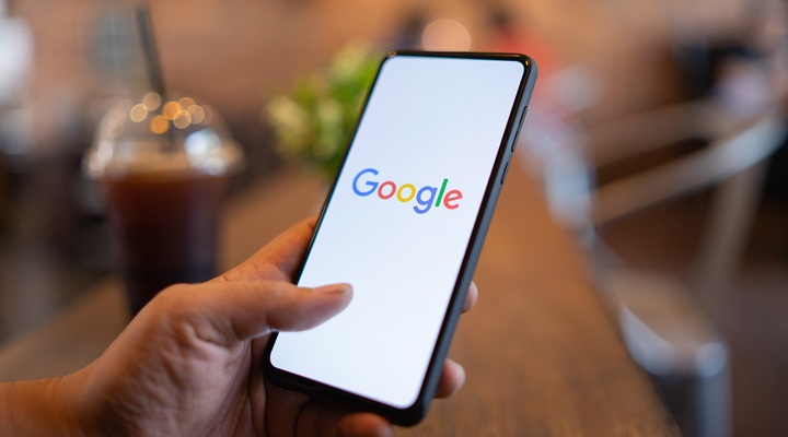 Google on smartphone