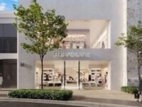 A digitized mockup of Revolve’s Los Angeles flagship store.