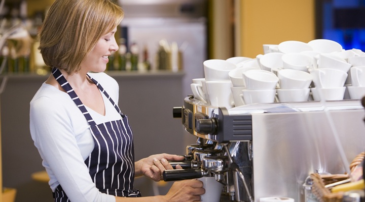 employee at a cafe