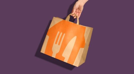 Image of Menulog bag.