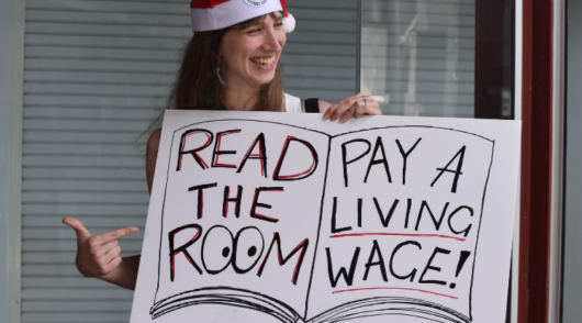 RAFFWU member on strike