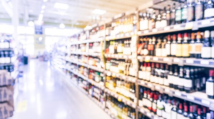 inside a bottle shop