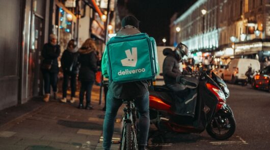 Deliveroo cyclist