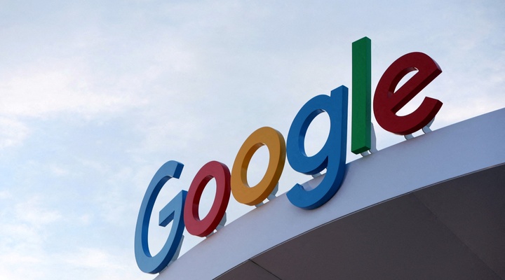Google headquarters sign.