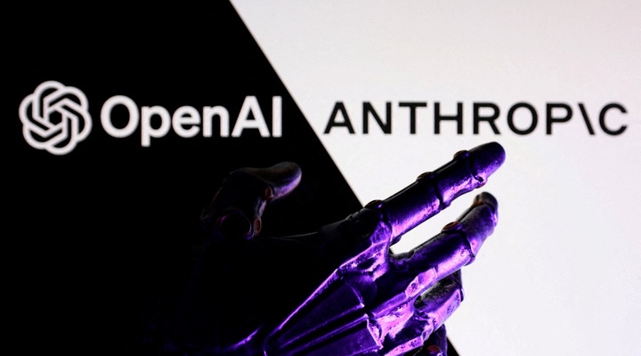 OpenAI and Anthropic AI logos.