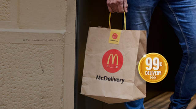 McDonald's delivery fee