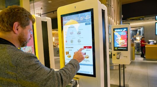 customer at McDonald's store
