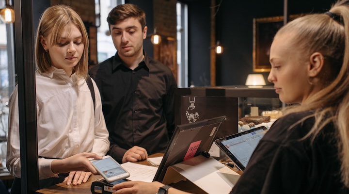 frontline staff and customers